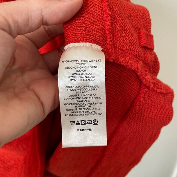 We The Free Come Again Tee Batwing Sleeve Round Neck Knit Casual T-Shirt Red XS - Picture 6 of 7